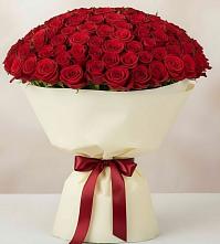 Букет 101 Красная роза Милано в Атажукино