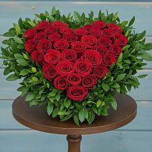 Цветочная композиция из Розы в виде сердца #REPLACE_PRED# Атажукино