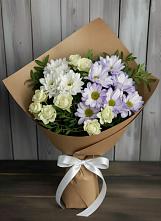 Букет цветов из:  Хризантемы и Розы в Атажукино