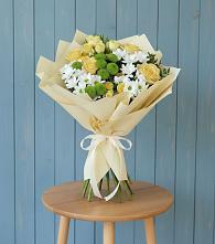 Букет цветов из:  Хризантемы и Розы в Атажукино