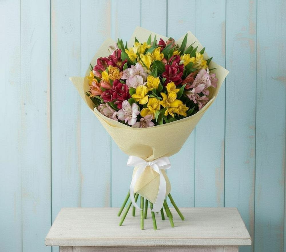 Букет цветов из: Альстромерии в Атажукино