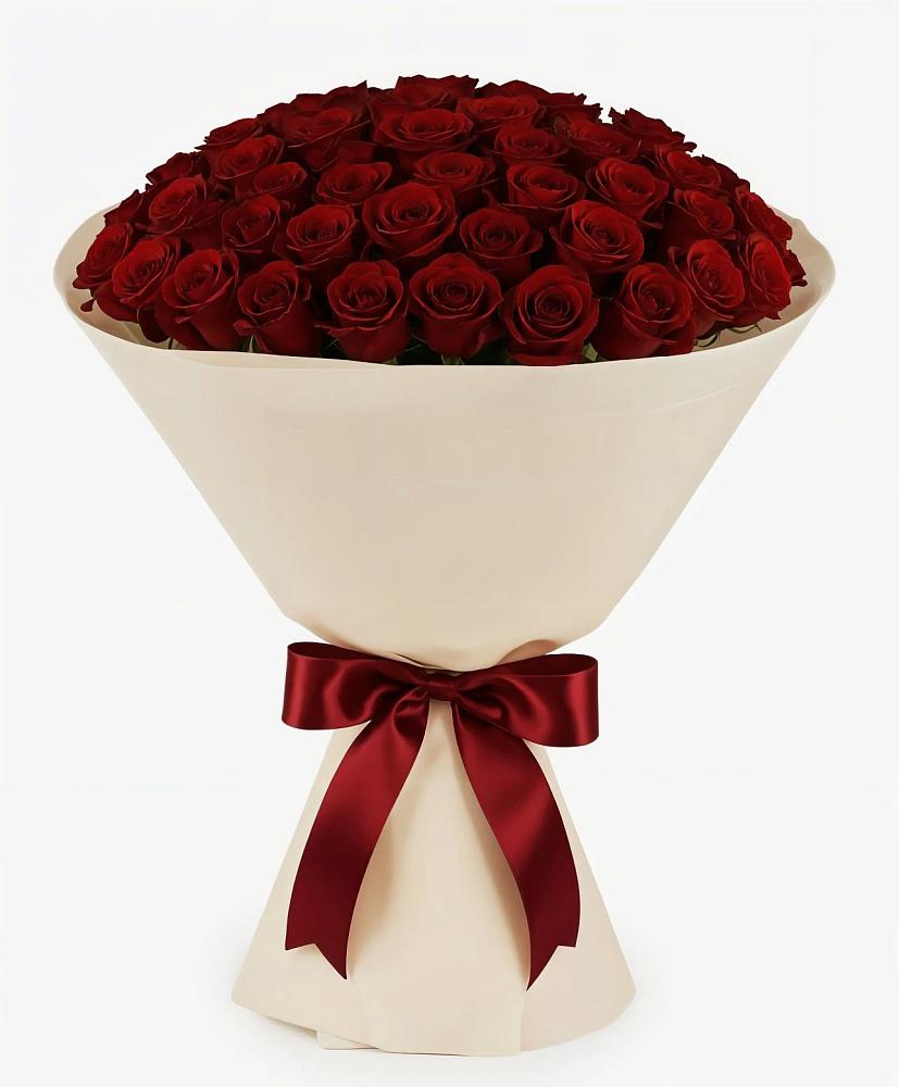 Букет 101 Бордовая роза Блэк Бакарра в Атажукино